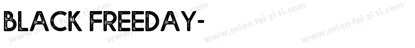 Black Freeday字体转换